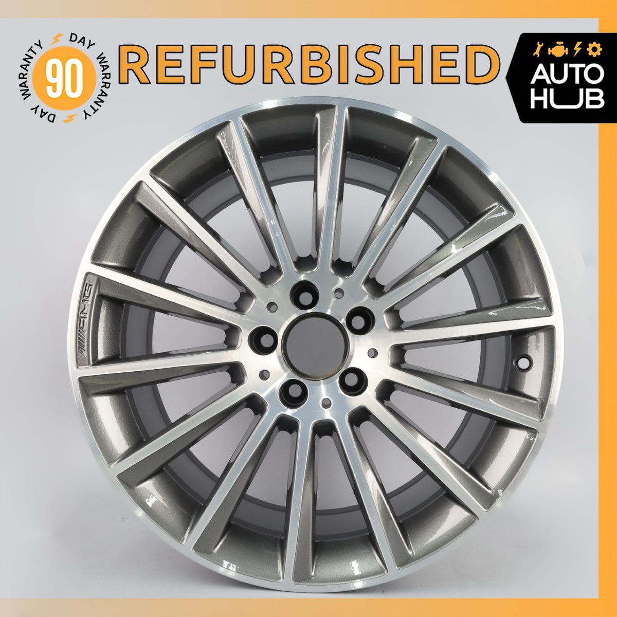 Mercedes W205 C300 C400 C43 AMG 8.5 x 19 19" Rear Wheel Rim 2054011400 OEM - photo 1