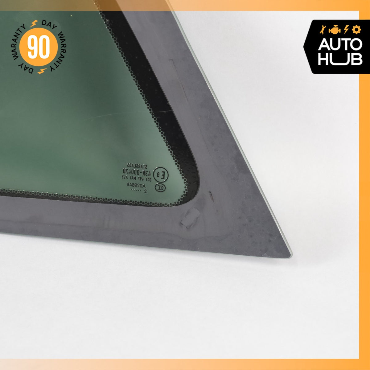 06-17 Aston Martin V8 V12 Vantage Coupe Rear Left Side Quarter Window Glass OEM - photo 7