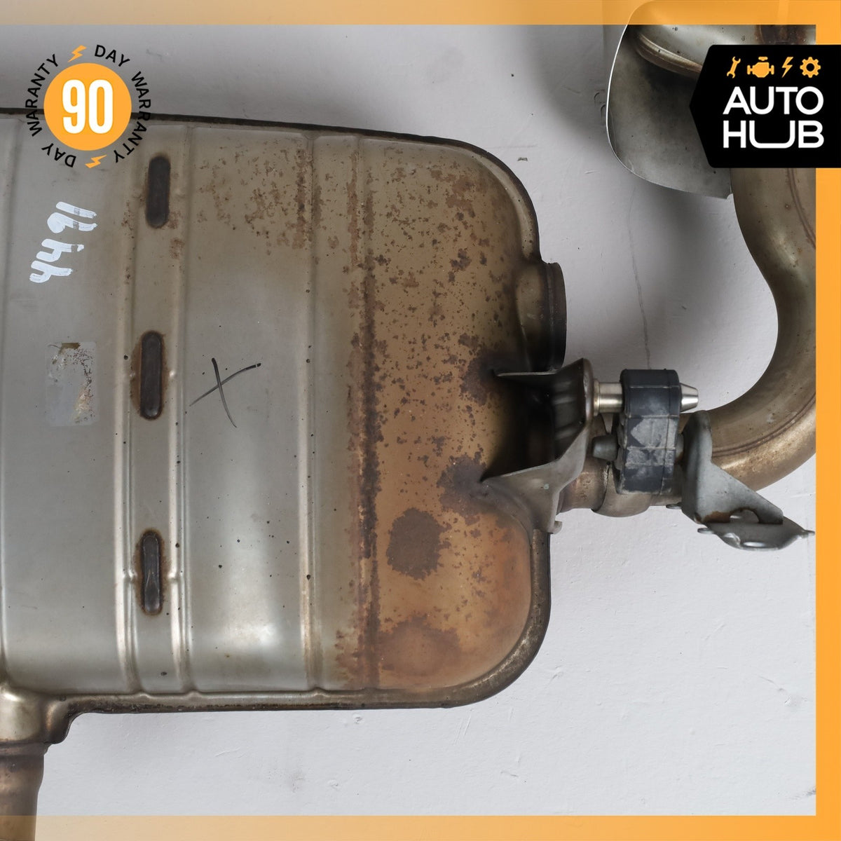11-14 Porsche Cayenne 958 Hybrid S Dual Exhaust Mufflers Tips Assembly OEM - photo 16