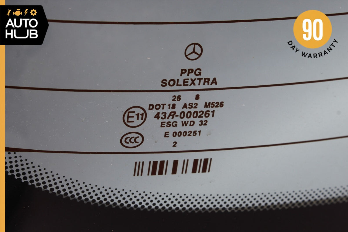 07-09 Mercedes W211 E350 E550 E320 E63 Sedan Rear Windshield Window Glass OEM - photo 10