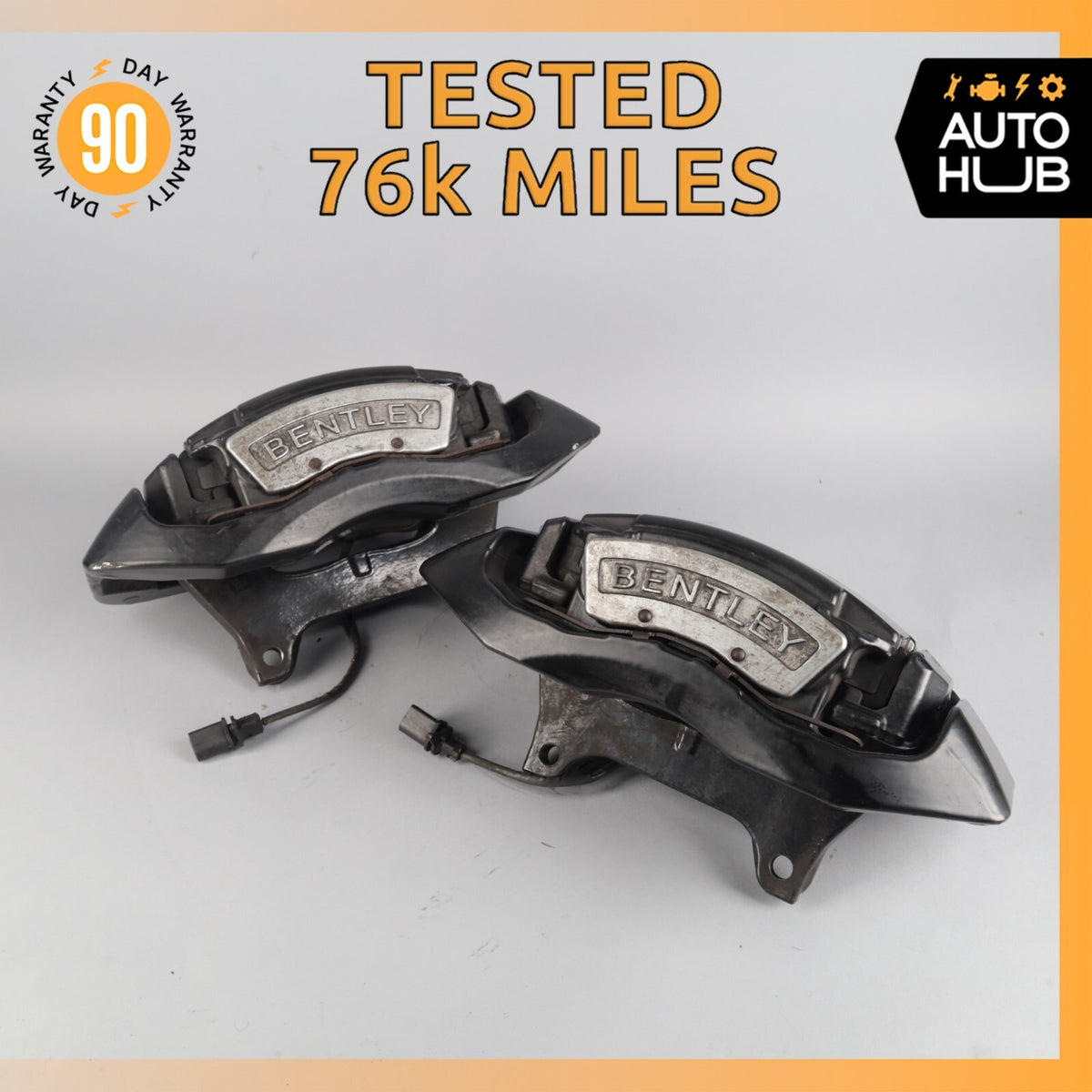 03-13 Bentley Continental Flying Spur Front Brake Calipers Left and Right OEM - photo 1