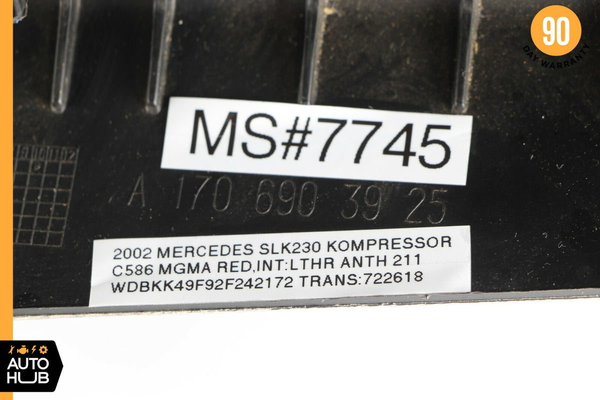 01-04 Mercedes R170 SLK230 SLK320 A Pillar Panel Trim Cover Left Driver Side OEM - photo 12