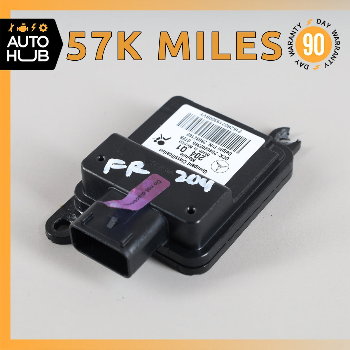 08-11 Mercedes W204 C300 C350 C250 Seat Occupancy Sensor Mat SRS Module OEM - photo 1