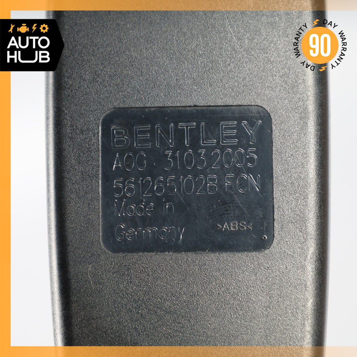 03-06 Bentley Continental GT Coupe Front Left Side Seat Belt Seatbelt Buckle OEM - photo 16