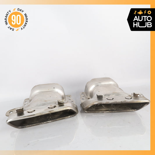 10-17 Mercedes W221 S550 CL550 R350 Exhaust Mufflers Muffler Tips Set OEM - photo 1