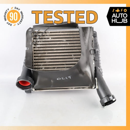 03-06 Porsche Cayenne 955 Turbo Left Side Turbocharger Intercooler w/ Duct OEM - photo 1