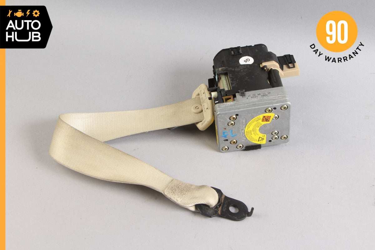 03-06 Mercedes R230 SL500 SL55 AMG Left Side Seat Belt Retractor Beige OEM - photo 7