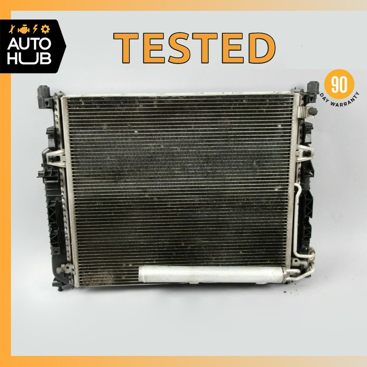06-13 Mercedes W164 ML350 R350 Engine Cooling Radiator AC Air A/C Condenser OEM - photo 1