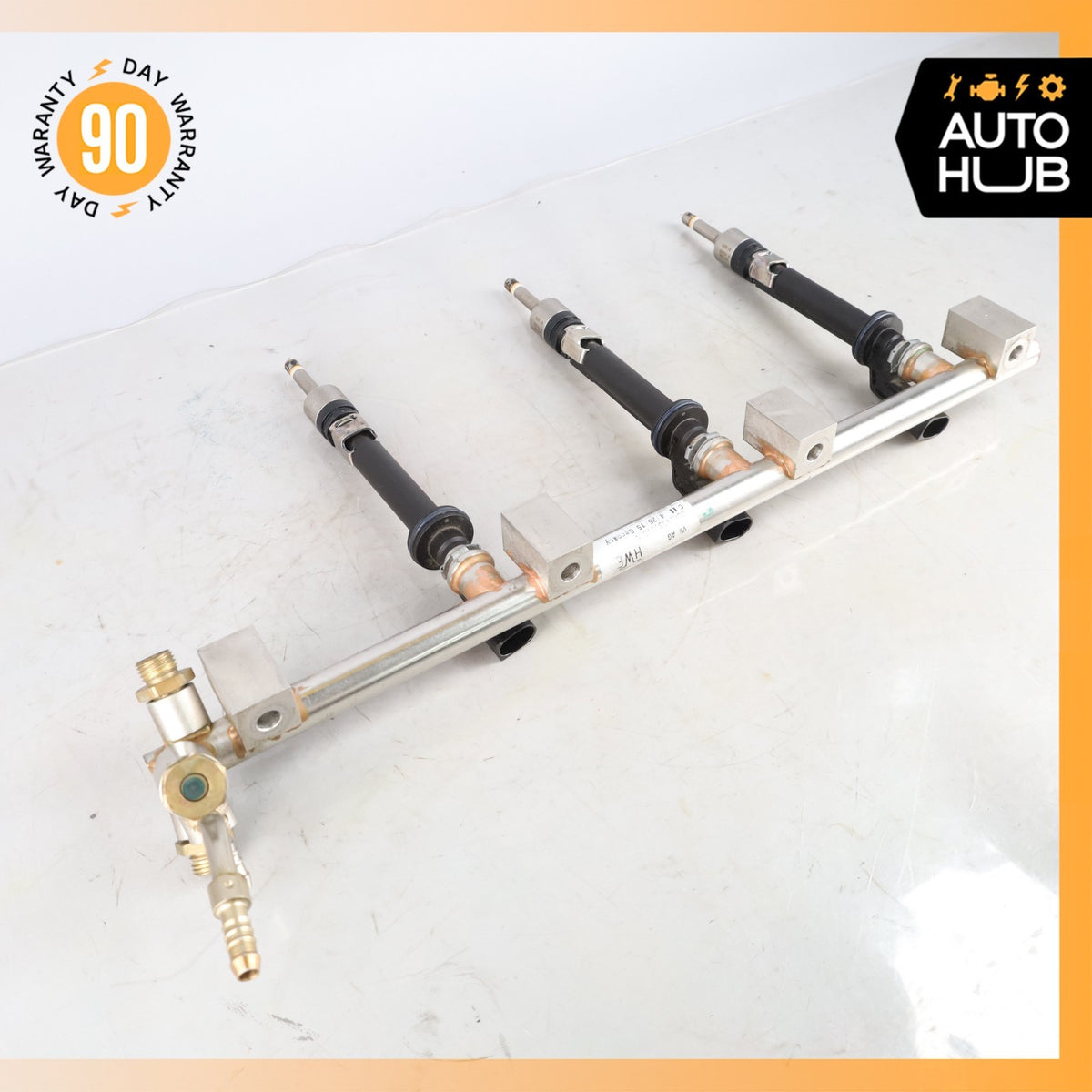 11-18 Porsche Cayenne 958 Touareg VR6 Upper Fuel Injector Rail w/ Injectors OEM - photo 2