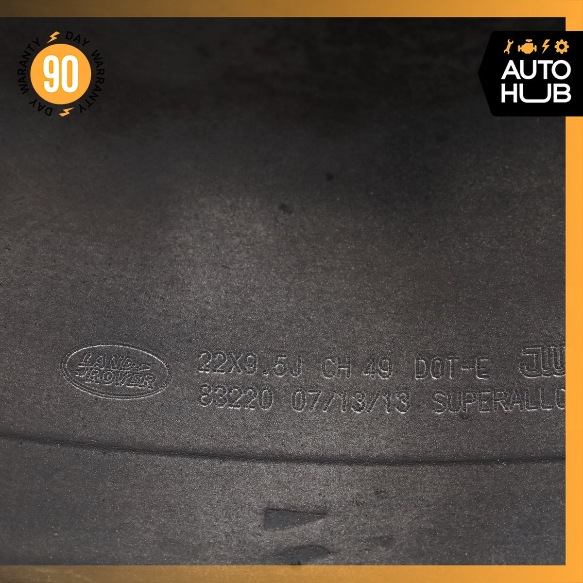 14-22 LR Range Rover Sport L494 Style 7 9.5 x 22 22" Wheel Rim Black OEM - photo 15