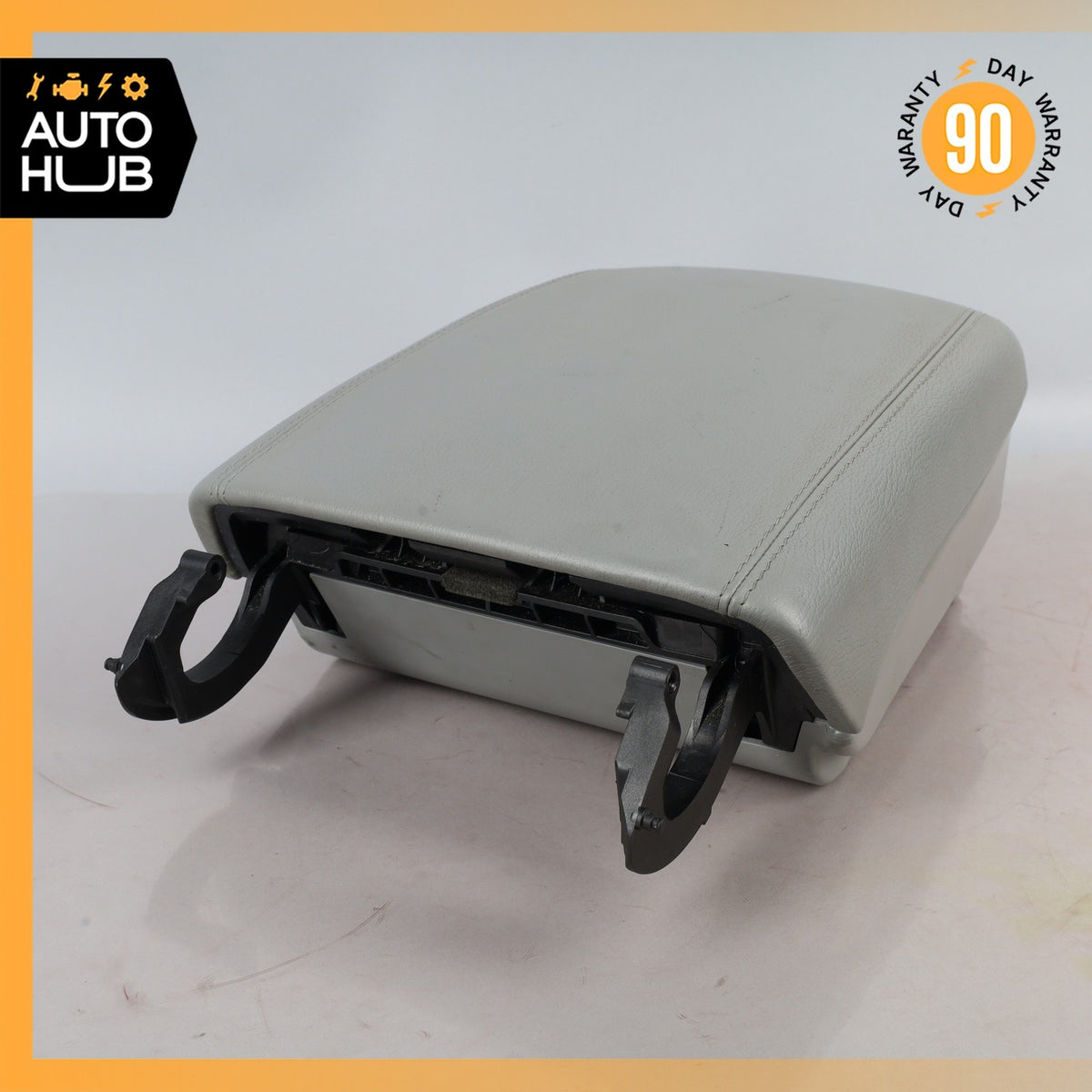 03-10 Porsche Cayenne 955 Front Center Console Armrest Arm Rest Leather Gray OEM - photo 8