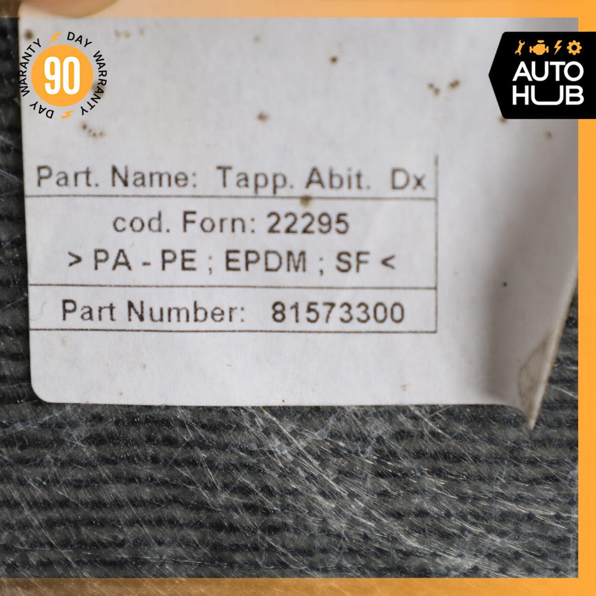 11-19 Maserati GranTurismo S M145 Interior Floor Carpet Black 81573300 OEM 28k - photo 23