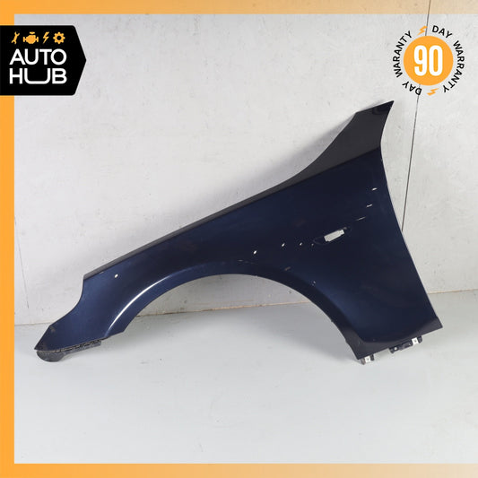 04-10 BMW E60 528i 545i 550i Front Left Driver Side Fender Panel Blue OEM - photo 1