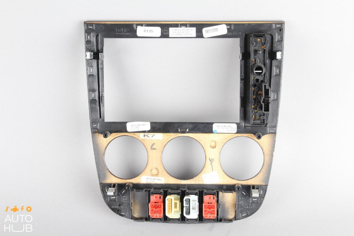 02-05 Mercedes W163 ML320 ML350 ML500 Center Console Trim Bezel Wood OEM - photo 8