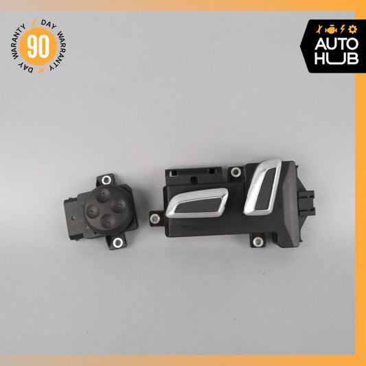 Audi S5 Front Left Side Power Seat Control Lumbar Switch Black OEM - photo 1
