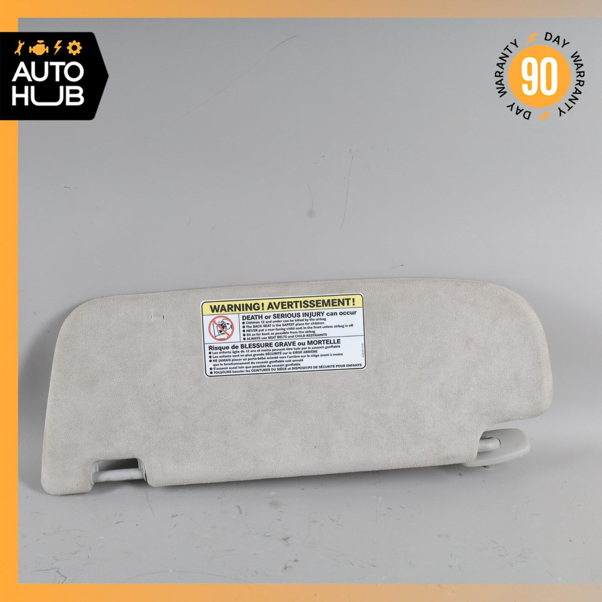 Mercedes W221 S600 CL550 Right Side Sun Visor Shade Sunvisor Gray Suede OEM - photo 9