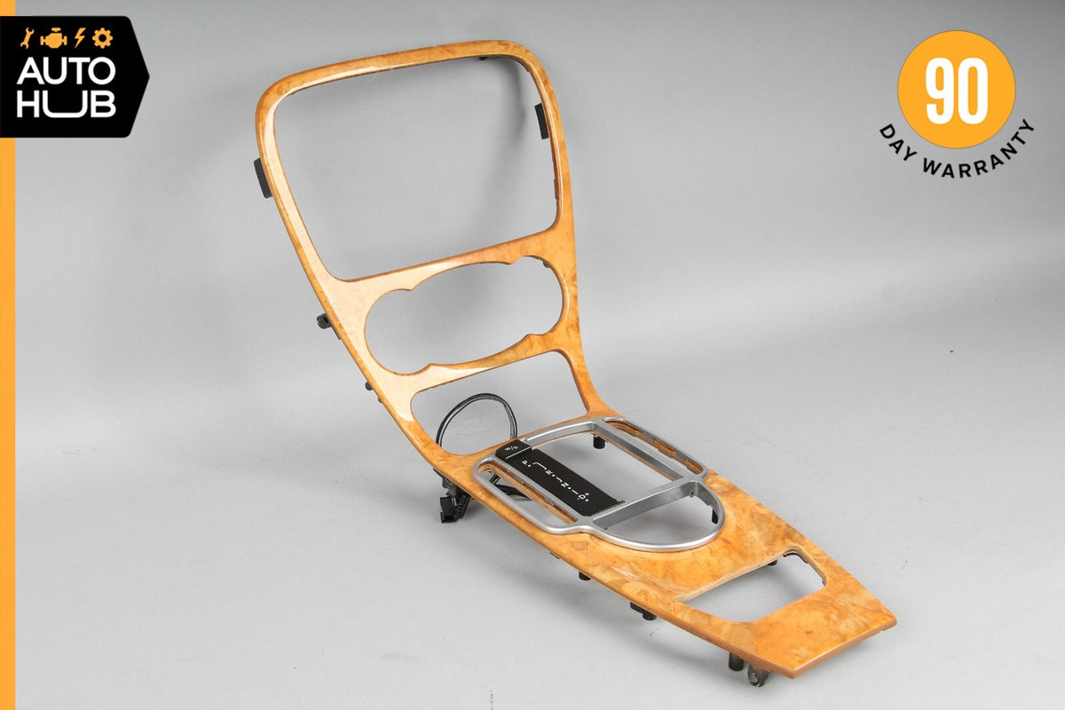 03-04 Mercedes R230 SL500 SL600 Center Console Trim Bezel Wood 2306803739 OEM - photo 1