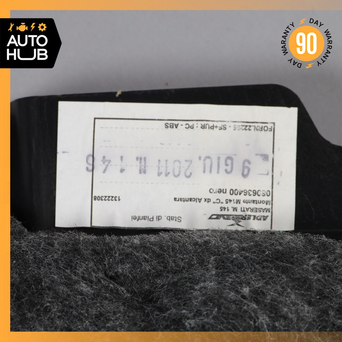 Maserati GranTurismo S M145 Rear Right Side Interior Trim Panel C Pillar OEM 61k - photo 19