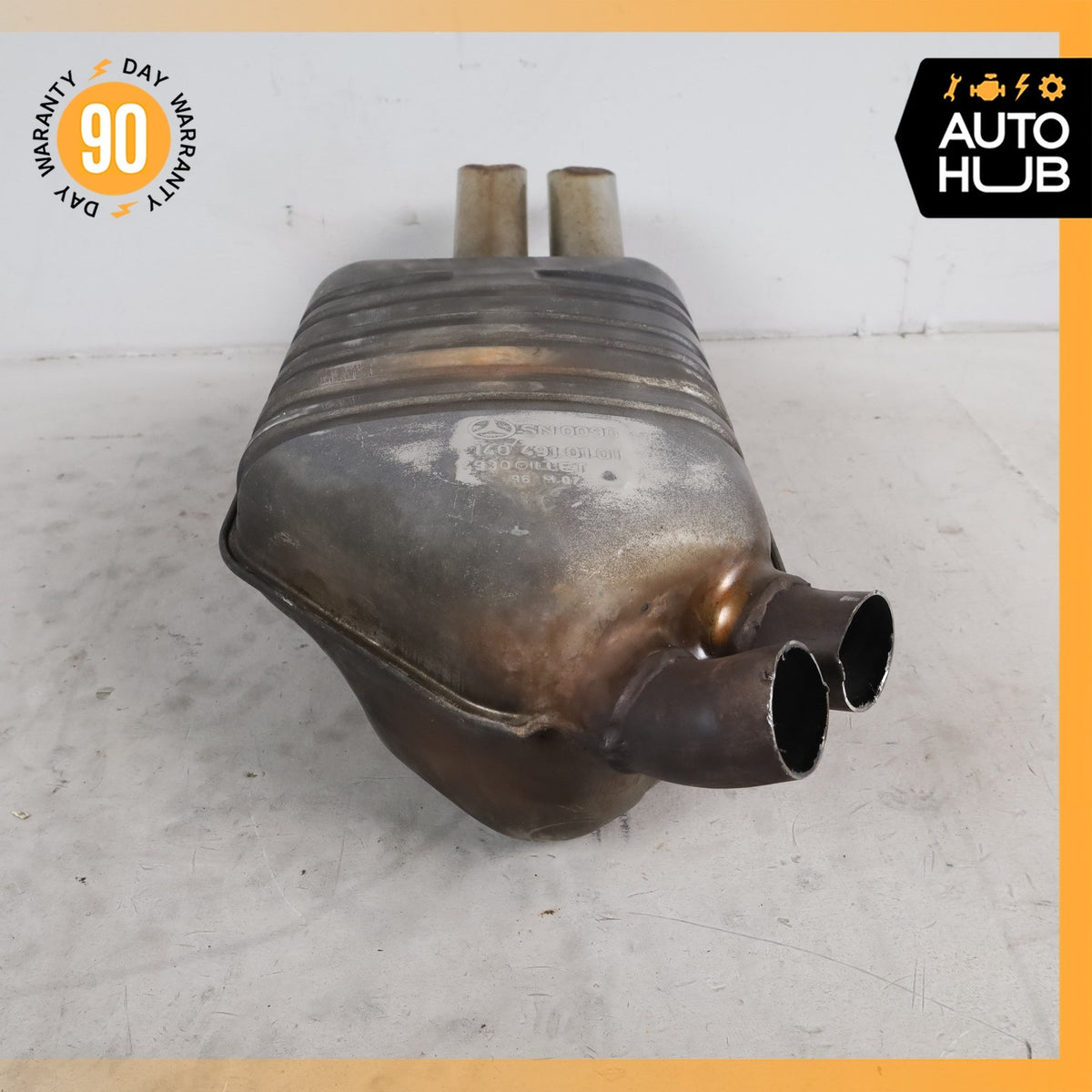 96-99 Mercedes W140 CL600 S600 Coupe Exhaust Muffler OEM 63k - photo 8
