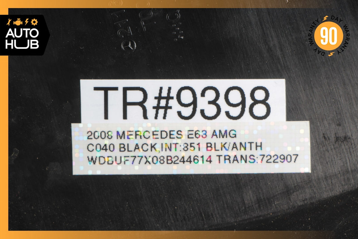 07-09 Mercedes W211 E63 AMG E350 E320 Right Dashboard Trim Cover Panel Black OEM - photo 12