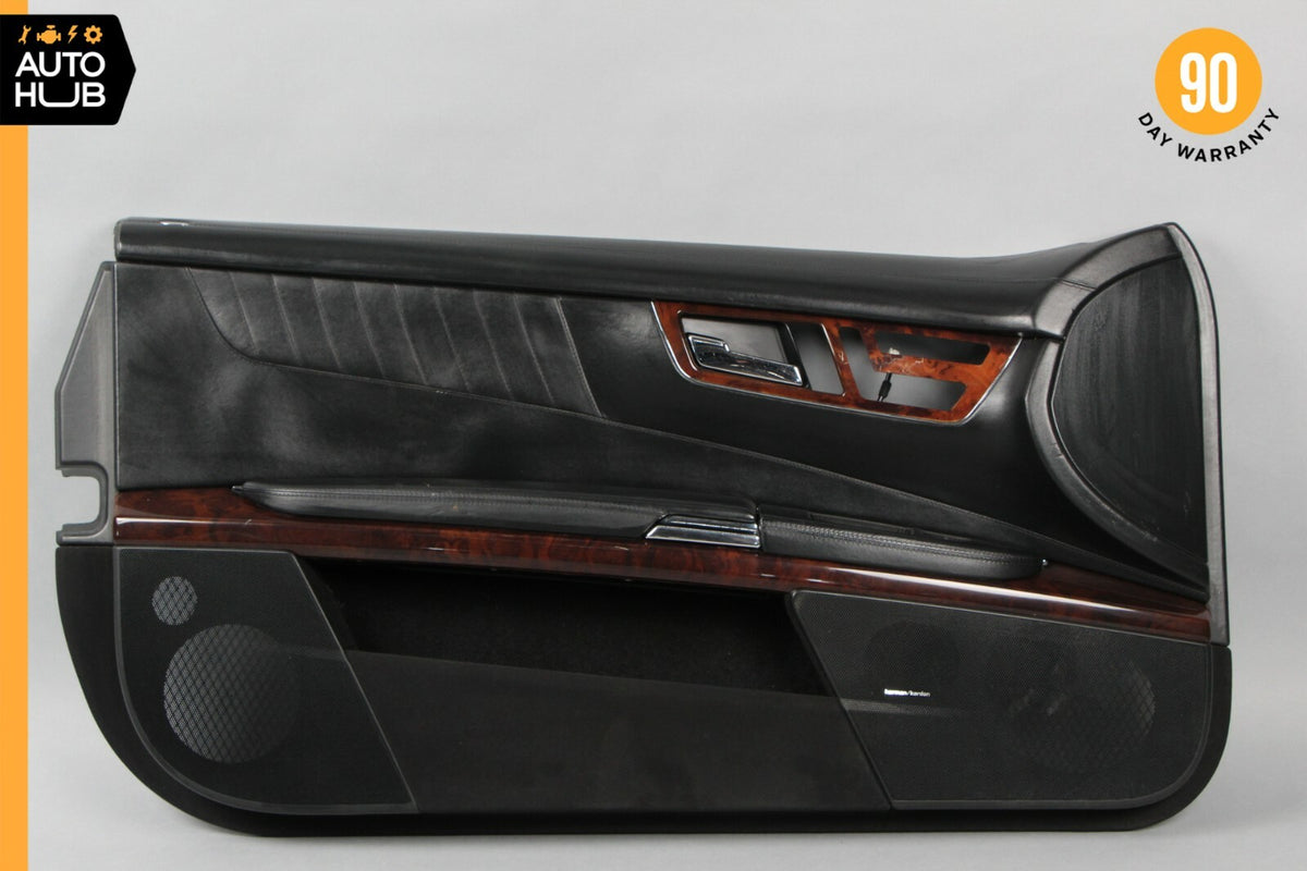 07-10 Mercedes W216 CL600 Front Left Driver Side Interior Door Panel Black OEM - photo 1