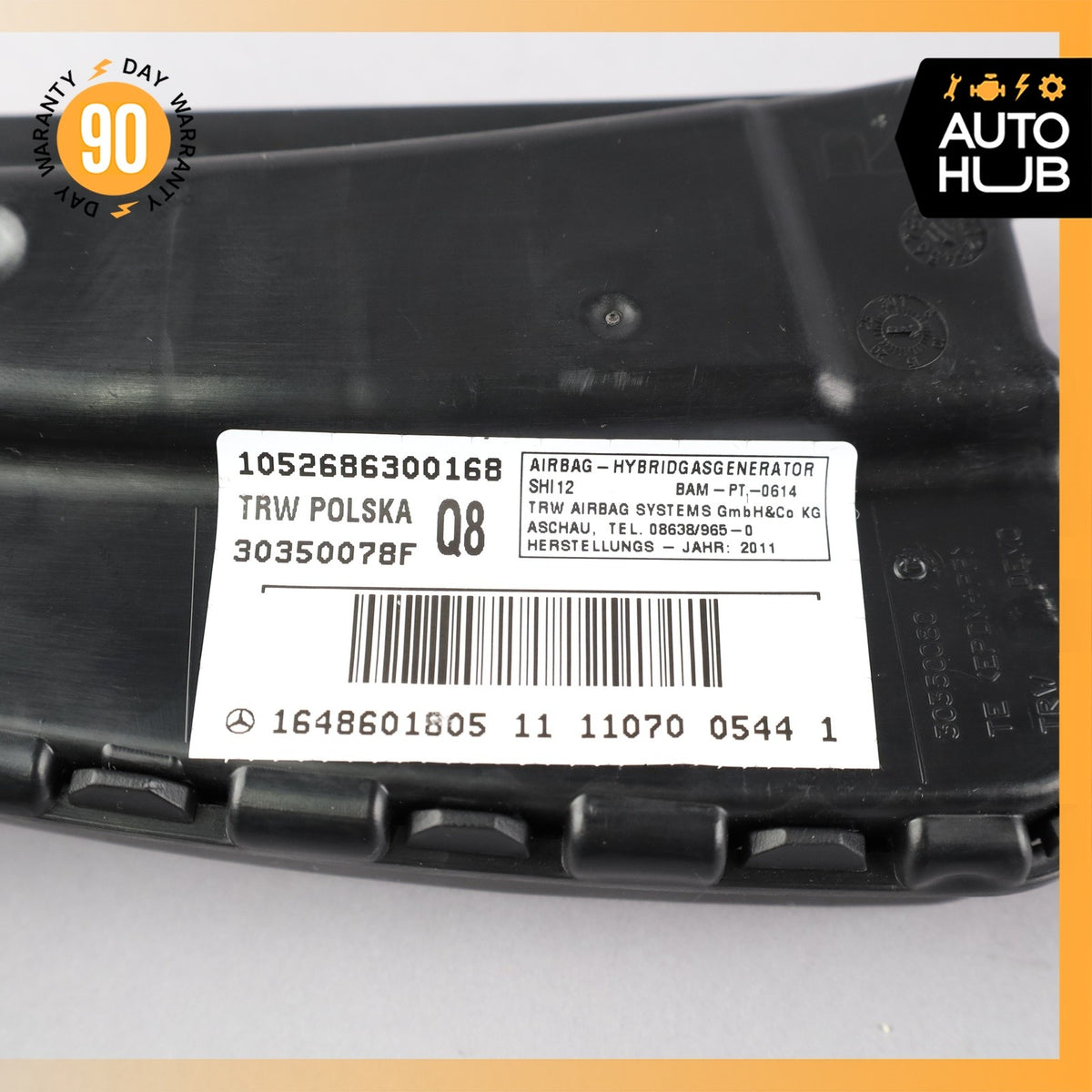 Mercedes W221 S63 AMG GL450 CL550 Front Right Passenger Seat Airbag SRS OEM - photo 9