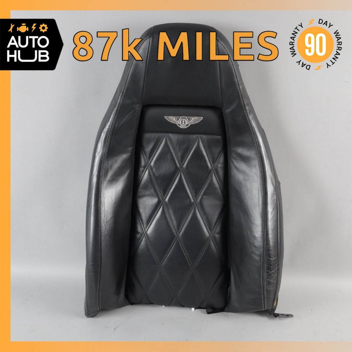 03-10 Bentley Continental GT Front Left Side Top Upper Seat Cushion OEM - photo 1
