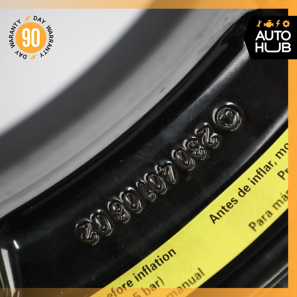 03-12 Mercedes R230 SL500 SL550 Emergency Spare Tire Wheel Donut Rim 17" 17 OEM - photo 6