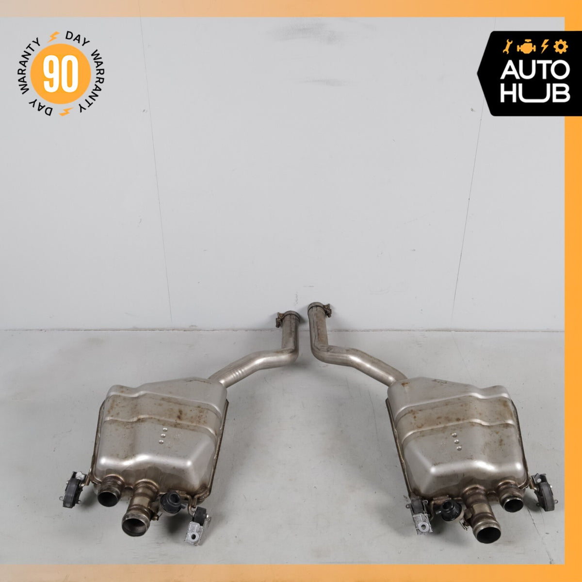 15-18 Bentley Flying Spur 4.0L V8 Sedan Exhaust Mufflers Right & Left Set OEM - photo 2