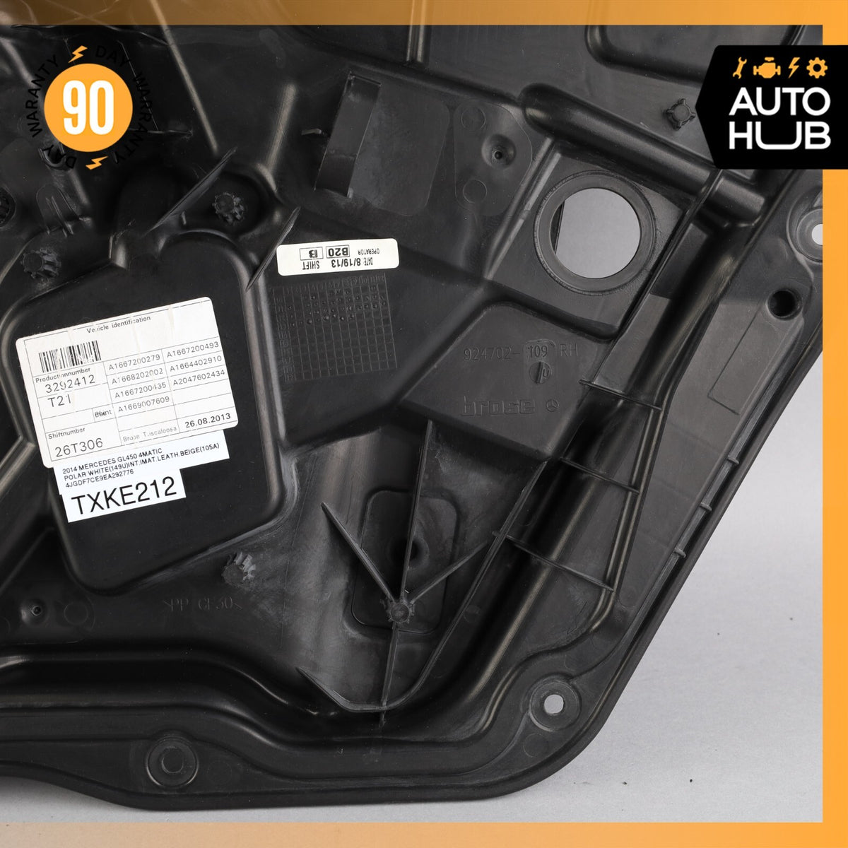 12-19 Mercedes X166 GL450 ML350 GL550 Window Regulator Panel Front Right OEM - photo 6