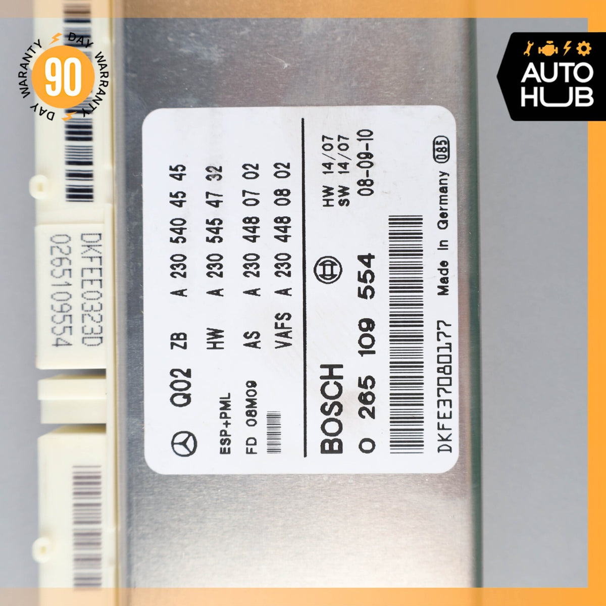 Mercedes R230 SL550 SL600 ESP Electronic Stability Control ABS PML Module 70k - photo 8