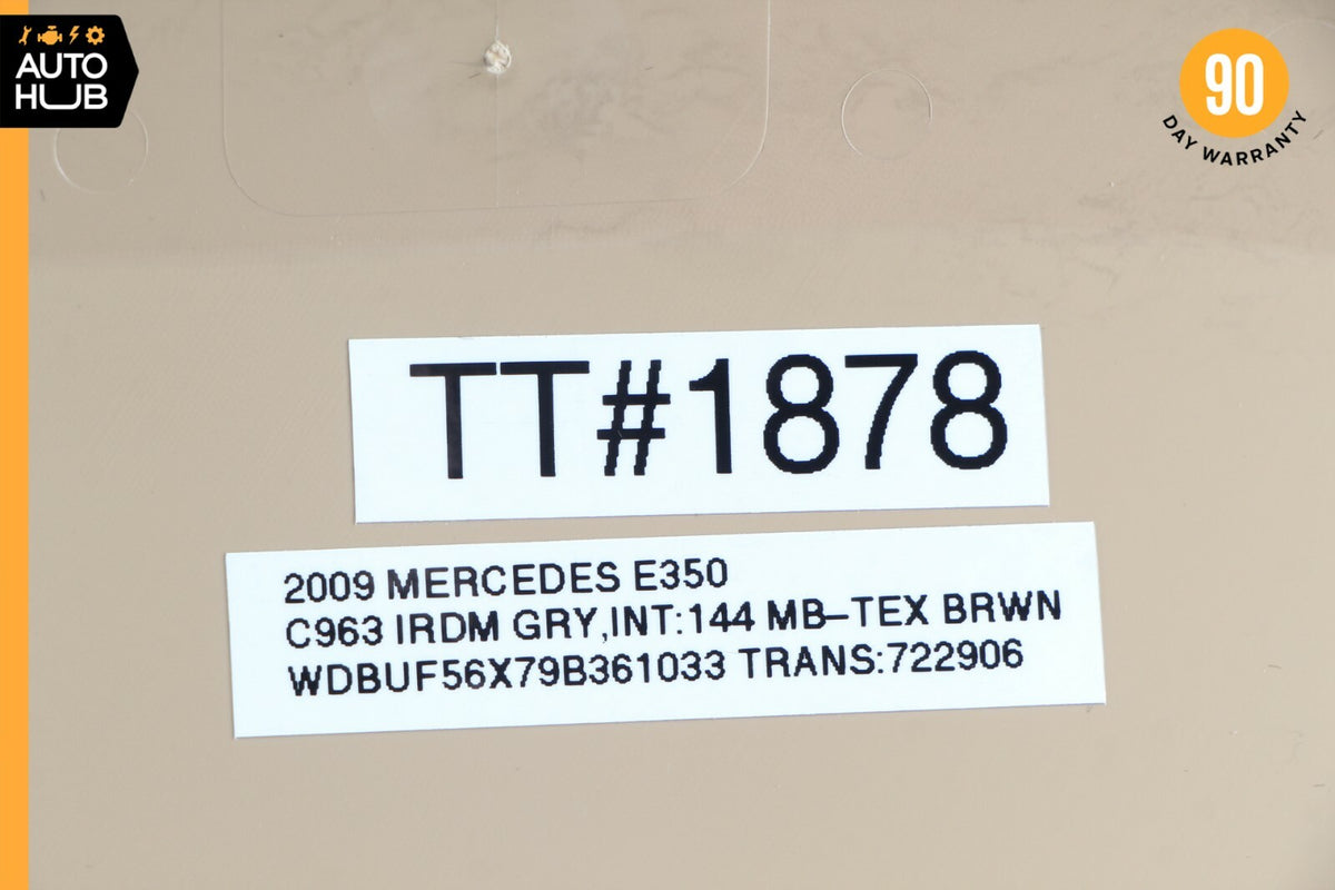 06-09 Mercedes W211 E350 E500 Right Side Dashboard Trim Cover Panel Beige OEM - photo 12