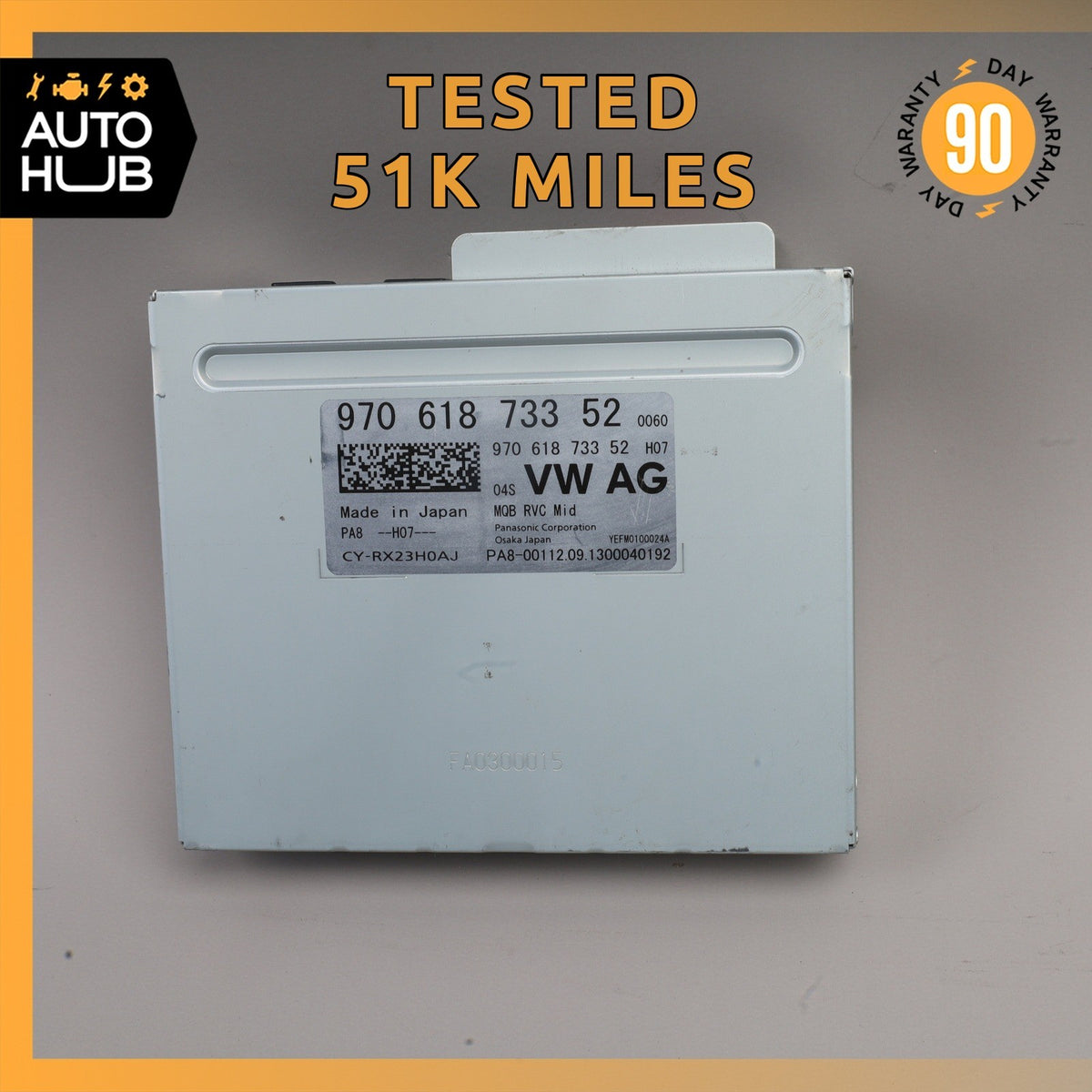 14-16 Porsche Panamera 970 Rear View Camera Control Module Unit OEM 51k - photo 1