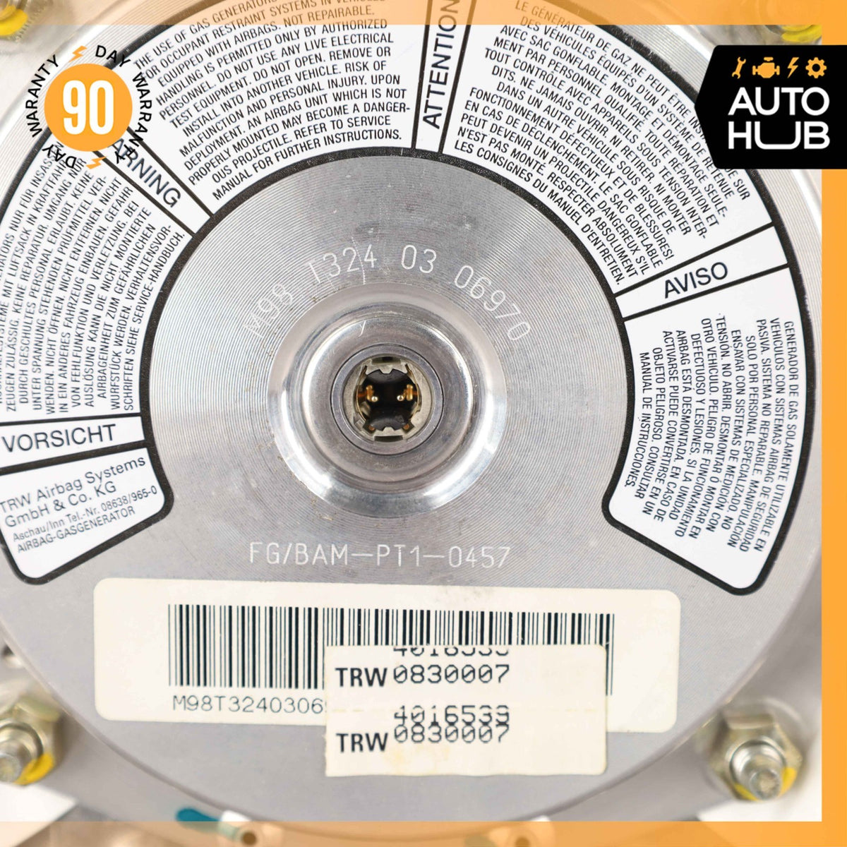 99-02 Rolls Royce Silver Seraph Driver Steering Wheel Airbag PH22584PA OEM - photo 9