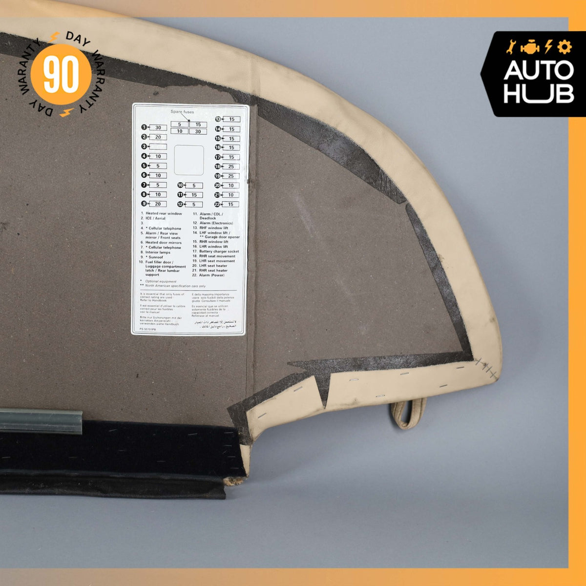 99-02 Rolls Royce Silver Seraph Rear Left Side Trunk Boot Mat Carpet Cover OEM - photo 10
