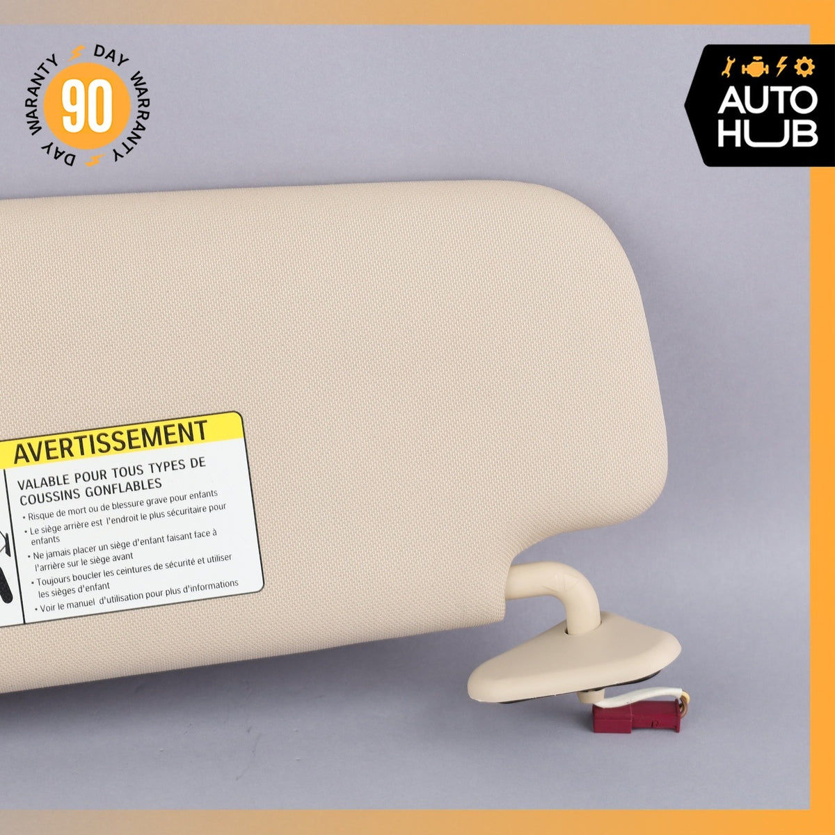 BMW G12 740Li Left Side Sunvisor Sun Visor Beige 51167408558 OEM - photo 4