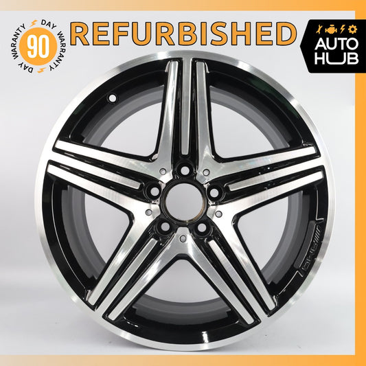 Mercedes W117 CLA250 CLA45 AMG 8 x 18 18'' Wheel Rim Polished Black OEM - photo 1