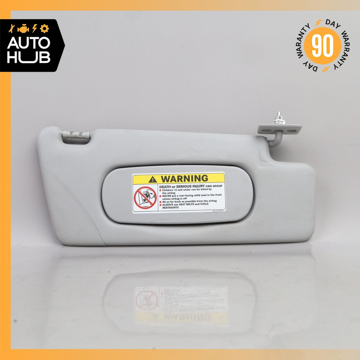 03-06 Mercedes R230 SL500 SL55 AMG Right Passenger Side Sun Visor Shade Gray OEM - photo 2