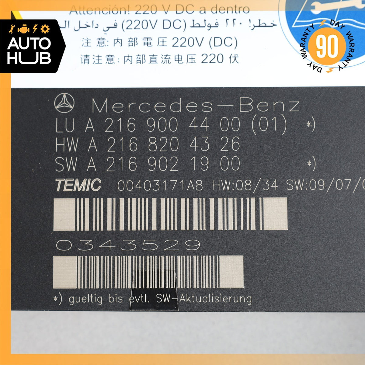10-14 Mercedes W216 CL550 Front Left or Right Seat Contour Control Module OEM - photo 8