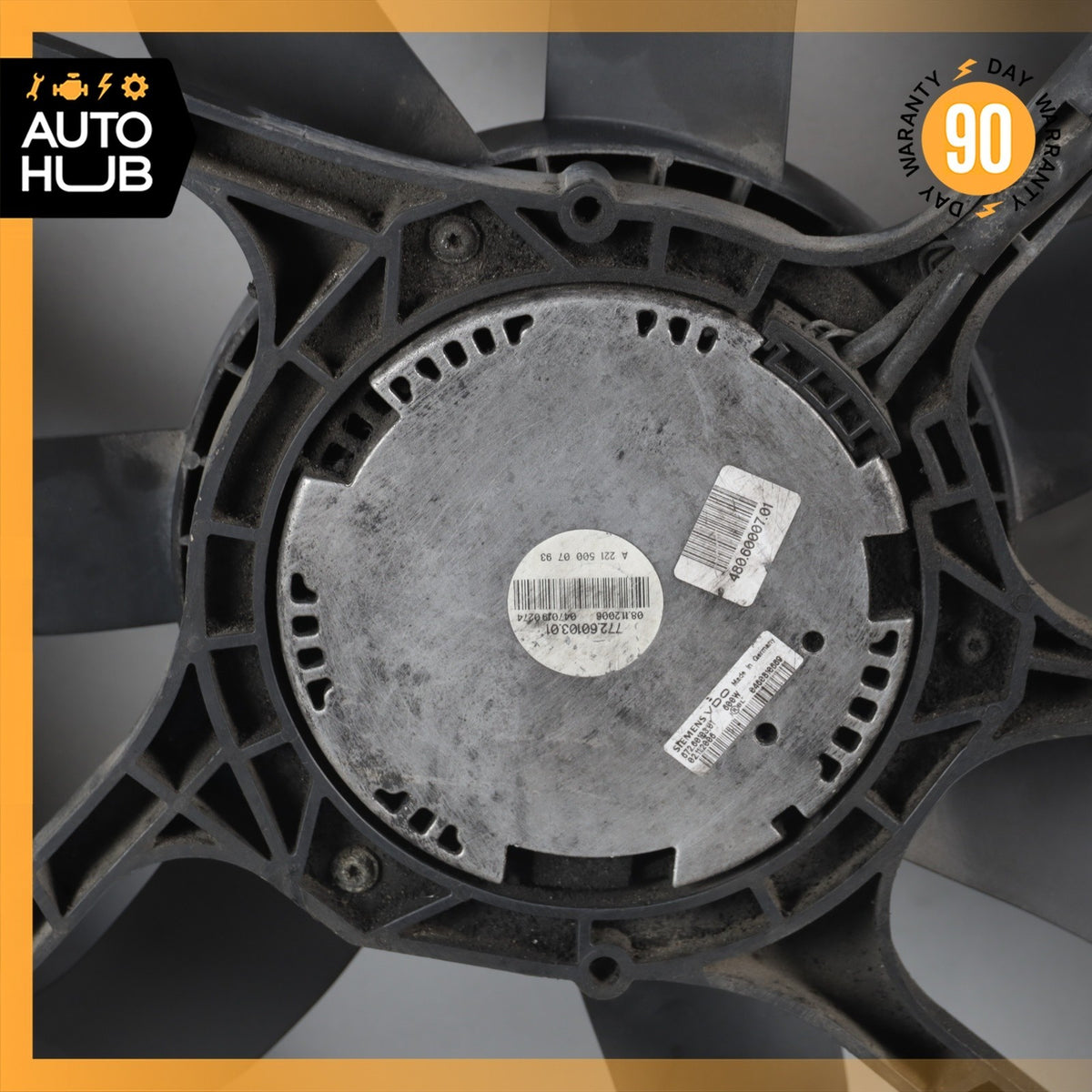 07-13 Mercedes W221 S550 S450 Engine Cooling Fan Motor Assembly 2215000493 OEM - photo 6