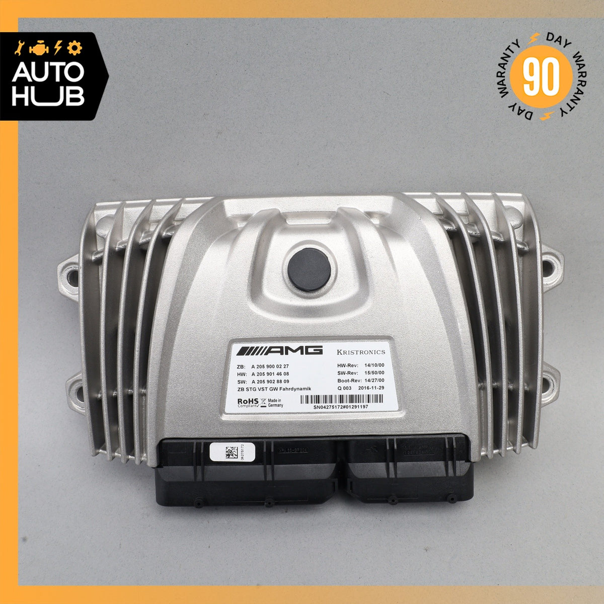16-23 Mercedes W205 C63 AMG  Dynamic Suspension Computer Control Module Unit OEM - photo 2