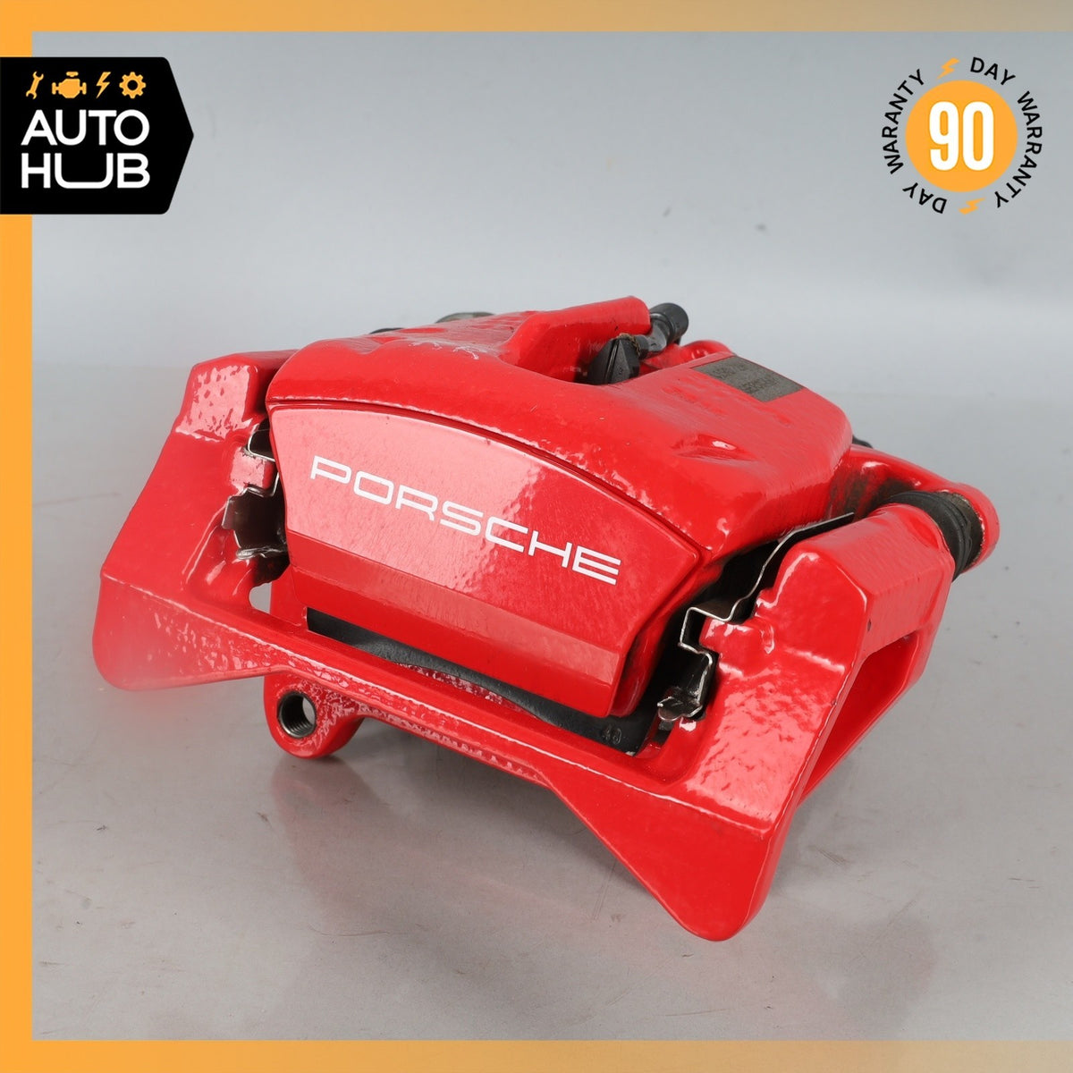 15-25 Porsche Macan 95B Rear Brake Calipers Left & Right Set w/ Actuator Red OEM - photo 11