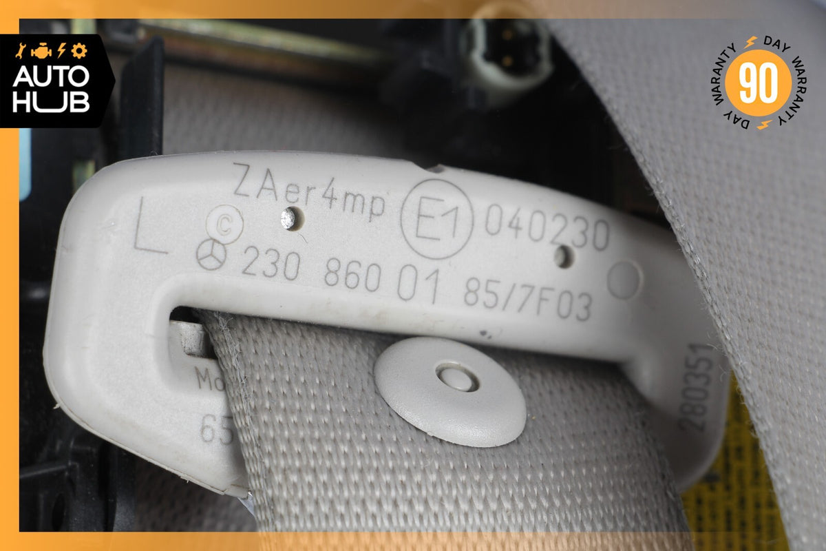 03-06 Mercedes R230 SL500 SL55 AMG Left Driver Side Seat Belt Retractor Gray OEM - photo 8