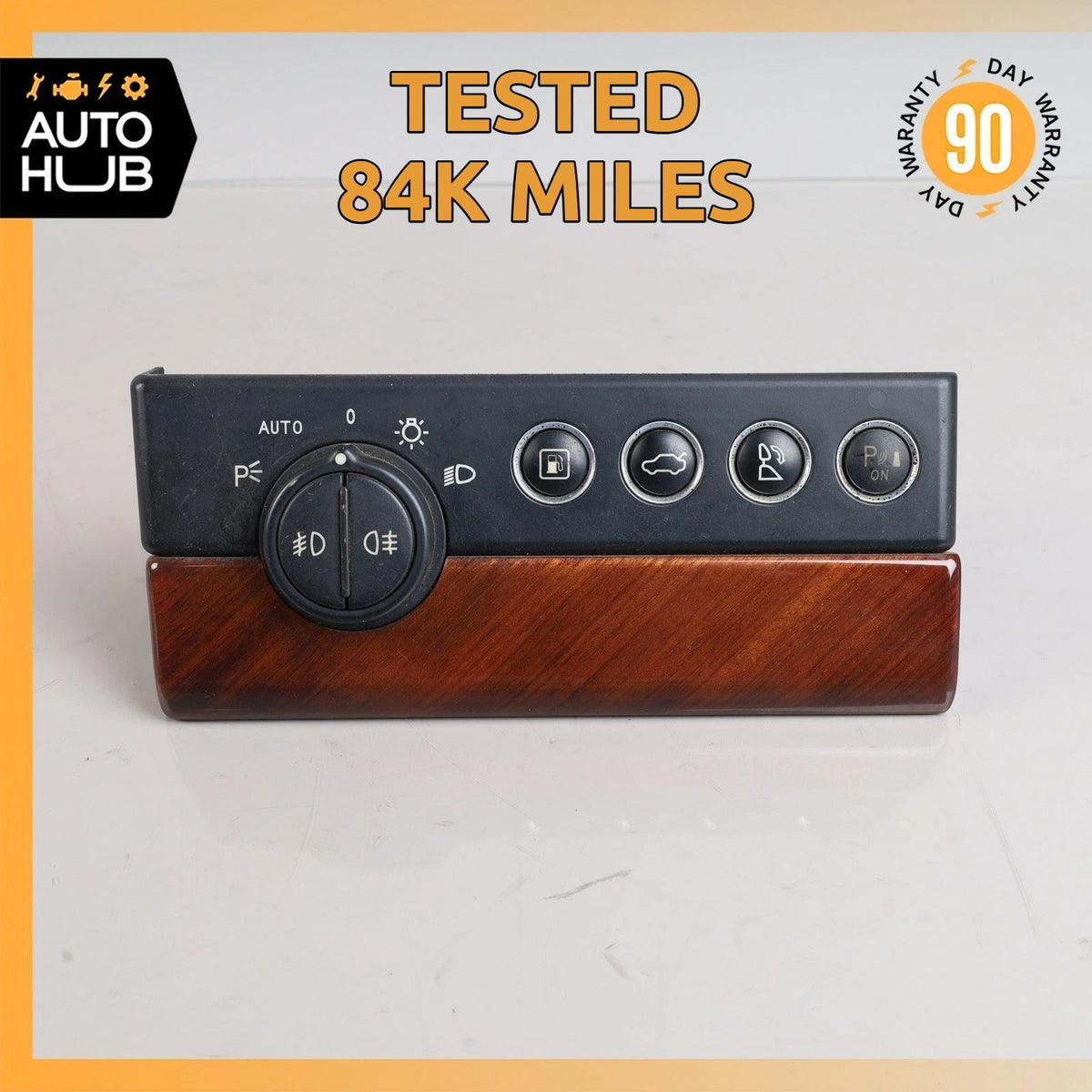 03-13 Maserati Quattroporte M139 Headlight Control Switch Module w/ Trim OEM 84k - photo 1