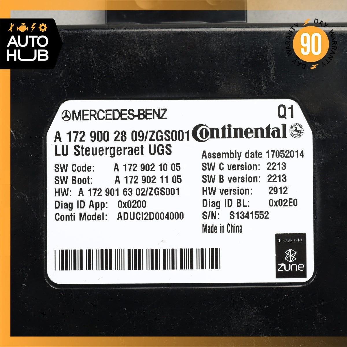 Mercedes W242 B250e E350 C250 GL550 Communication Control Module 1729002809 OEM - photo 5
