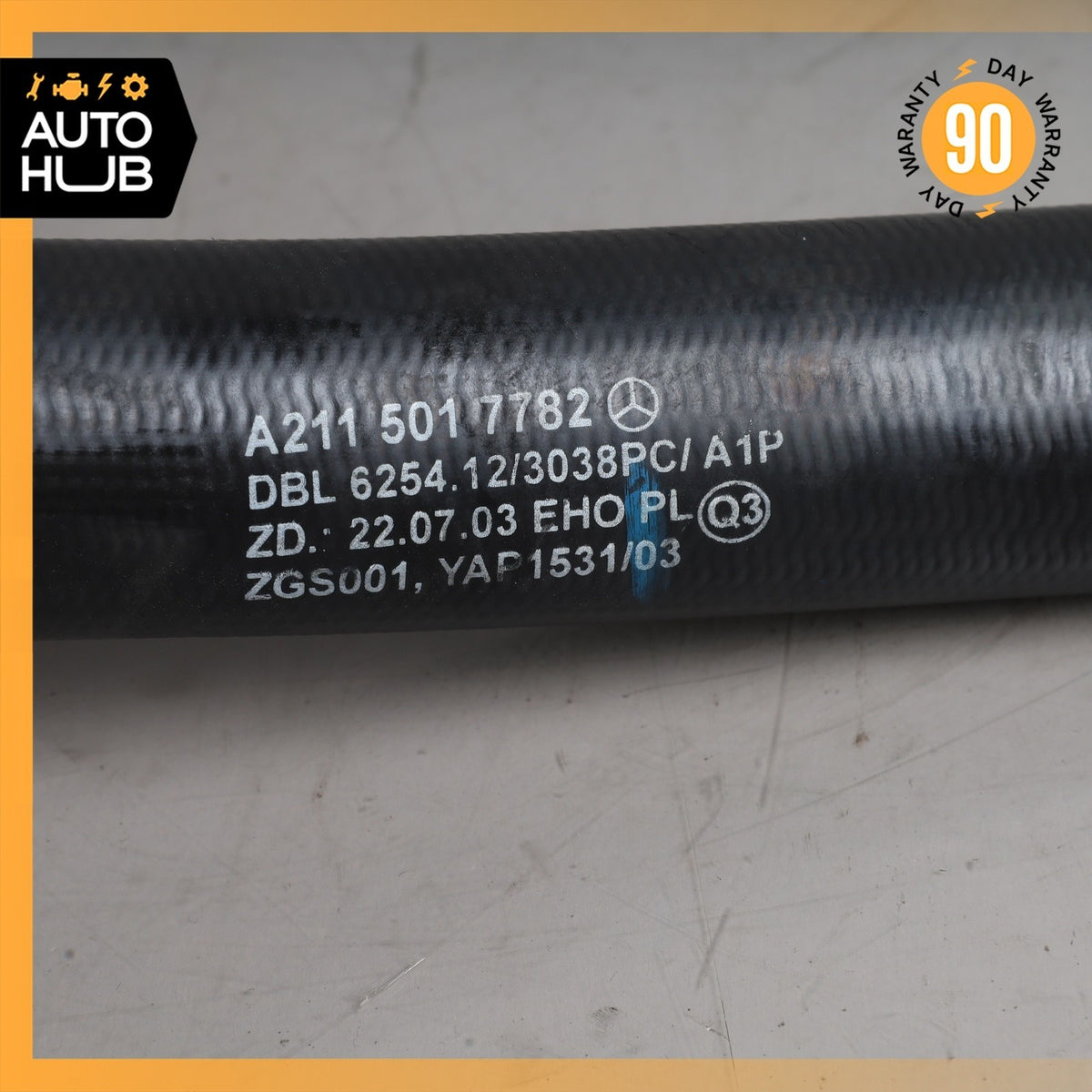 07-09 Mercedes W211 E350 RWD PZEV Upper Radiator Cooling Hose Pipe OEM - photo 9