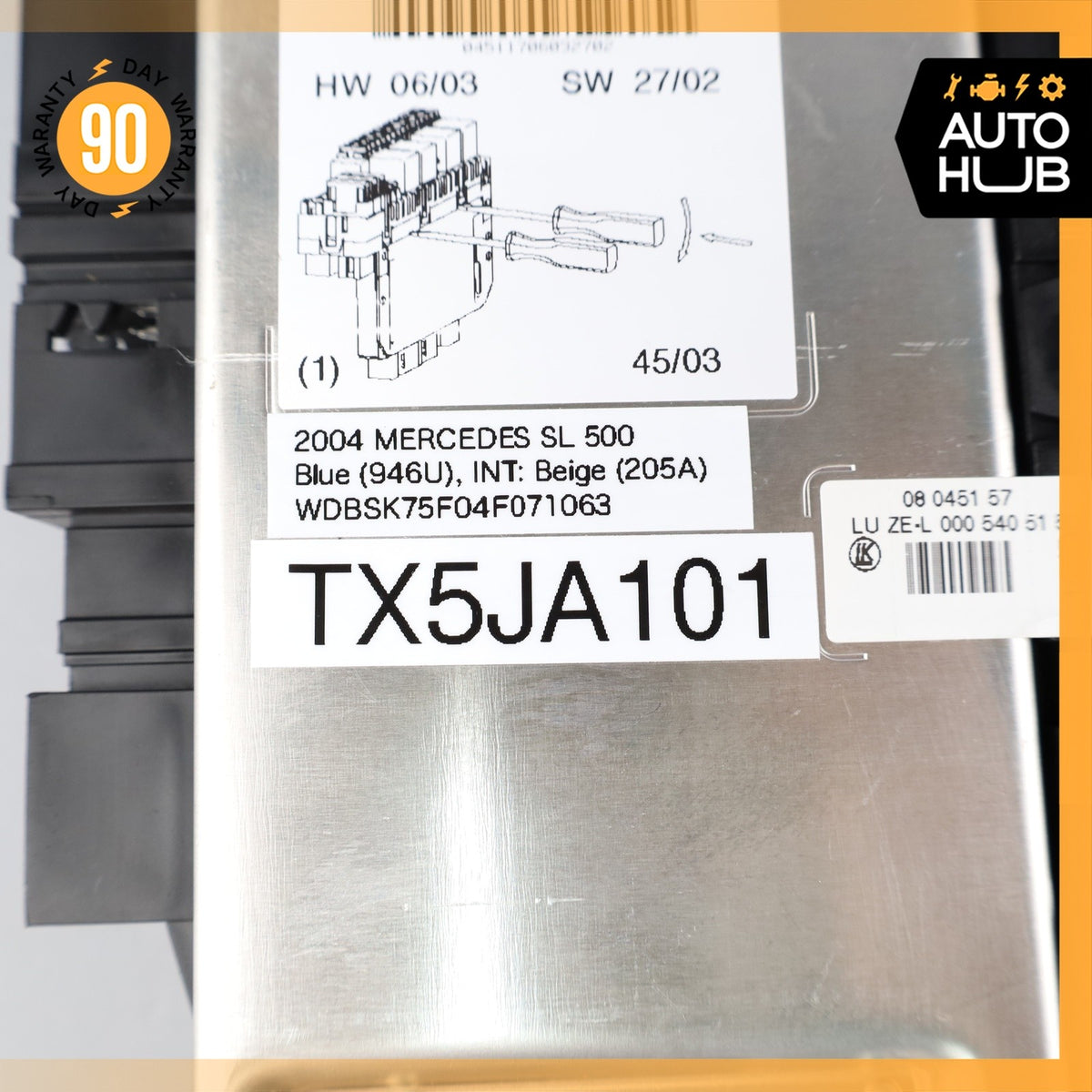 03-12 Mercedes R230 SL500 SL55 AMG Front Left SAM Fuse Box Control Module OEM - photo 10