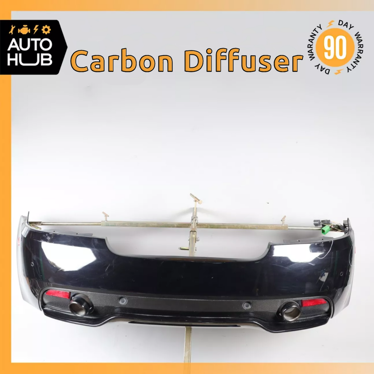 13-16 Aston Martin DB9 Rear Bumper Cover Assembly w/ Carbon Fiber Diffuser OEM - photo 1