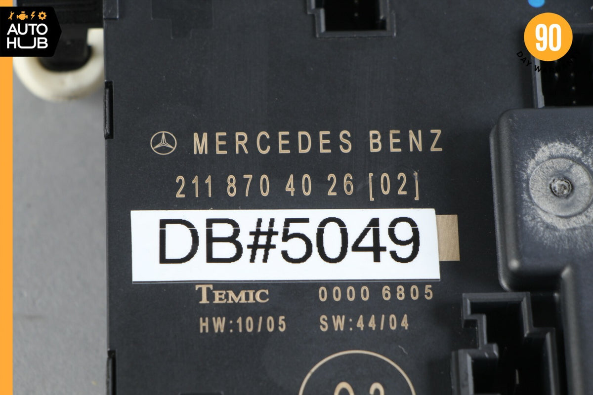 07-09 Mercedes W211 E350 E320 E550 Rear Left Door Control Module 2118704026 OEM - photo 8