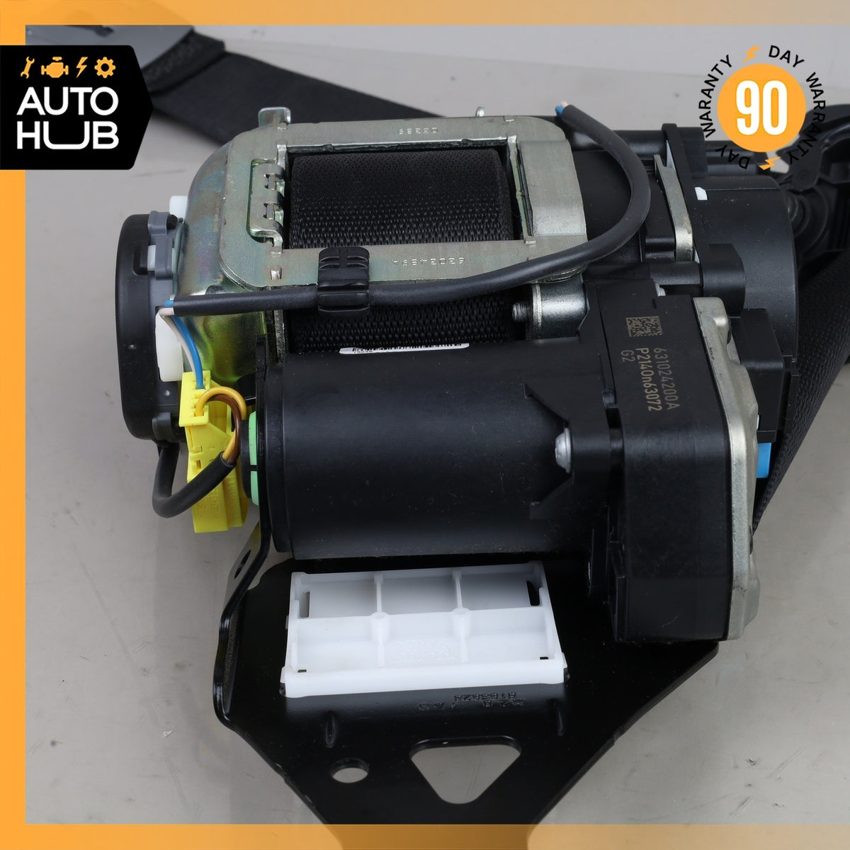 14-17 Mercedes W222 S550e S600 Seat Belt Front Right Passenger Side Black OEM - photo 15